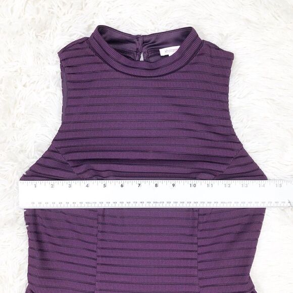 Xhilaration Purple Striped Sleeveless Dress Small - Picture 4 of 7